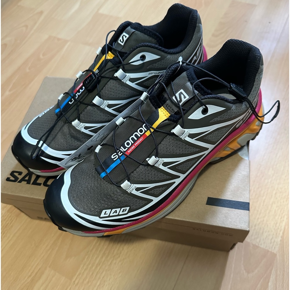 Salomon XT 6 Beluga Russet Orange Recut Shoes